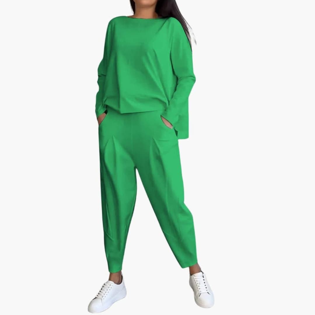 Women's Long Sleeve Two Piece Outfit Set