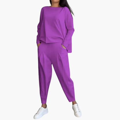 Women's Long Sleeve Two Piece Outfit Set