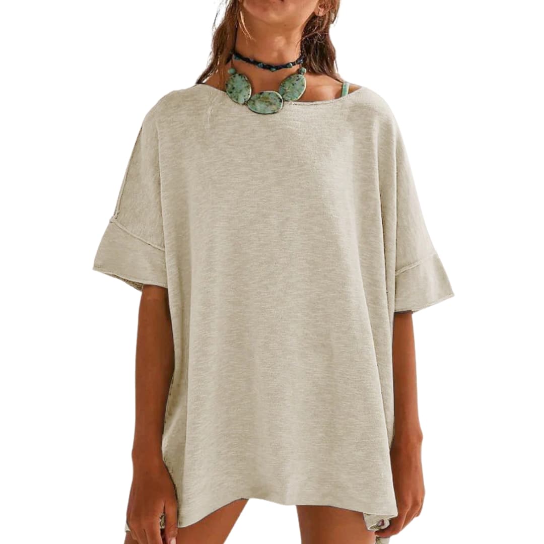 Women's Oversized Crew Neck T-Shirt Loose Fit