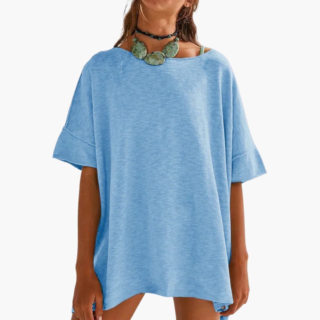 Women's Oversized Crew Neck T-Shirt Loose Fit