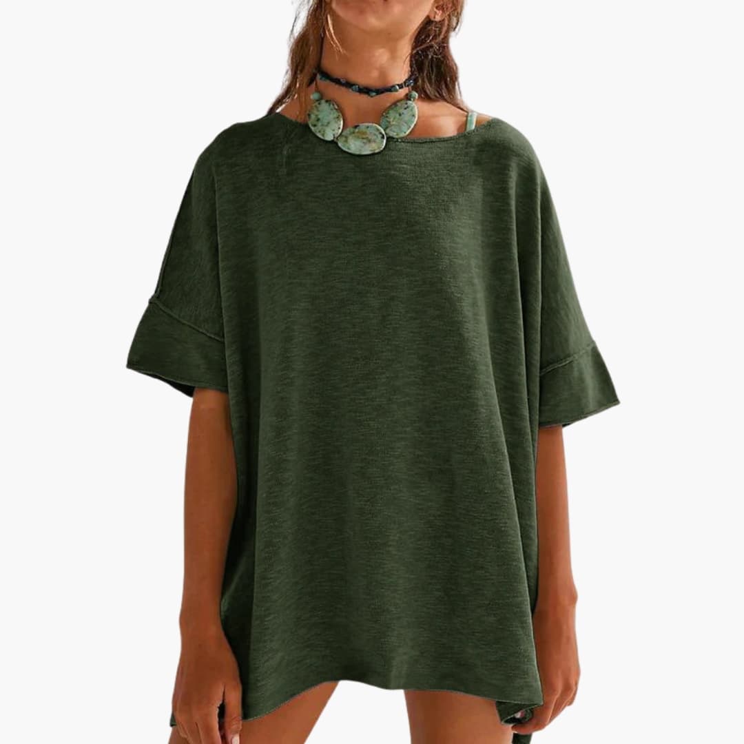 Women's Oversized Crew Neck T-Shirt Loose Fit