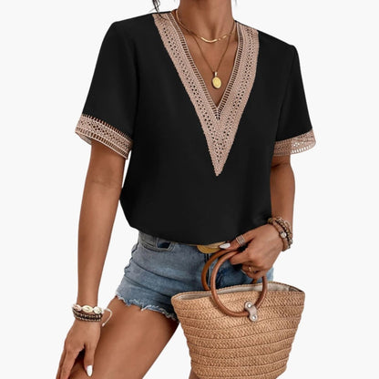 Women's Short Sleeve T-Shirt Loose Fit Cotton