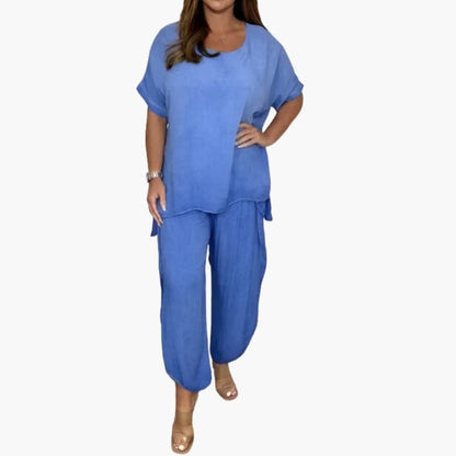 Women's Two-Piece Pants Set Loose Wide Leg