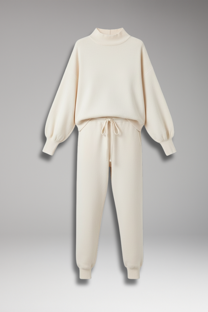 Women's Lounge Pants Set Elastic Waistband - VibreMode