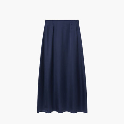 Women's High Waist Satin Maxi Skirt