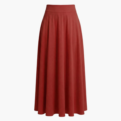 Women's High Waist Maxi Skirt with Side Pockets
