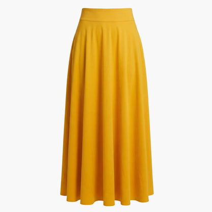 Women's High Waist Maxi Skirt with Side Pockets