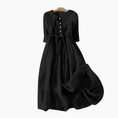 Women's Short Sleeve Midi Dress Loose Fit Summer
