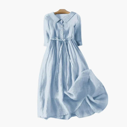Women's Short Sleeve Midi Dress Loose Fit Summer
