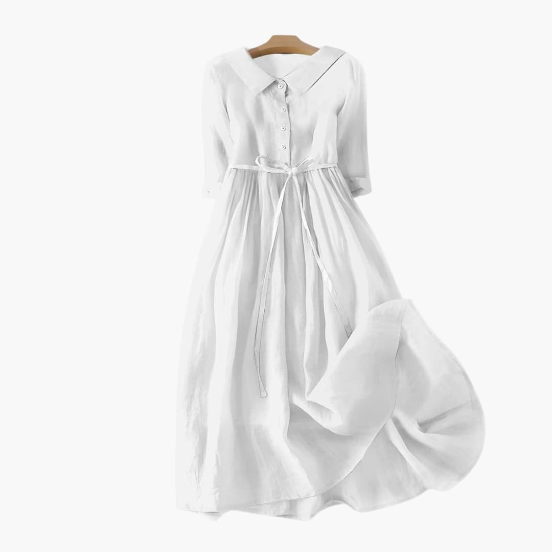 Women's Short Sleeve Midi Dress Loose Fit Summer