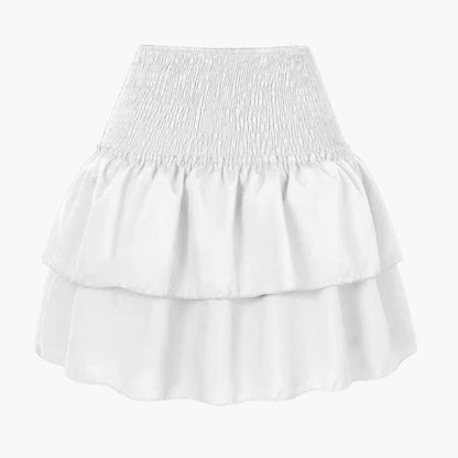 Women's Elastic Waist Midi Skirt Straight Hemline