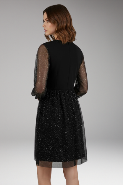 Women's Mini Balloon Sleeve Surplice Dress