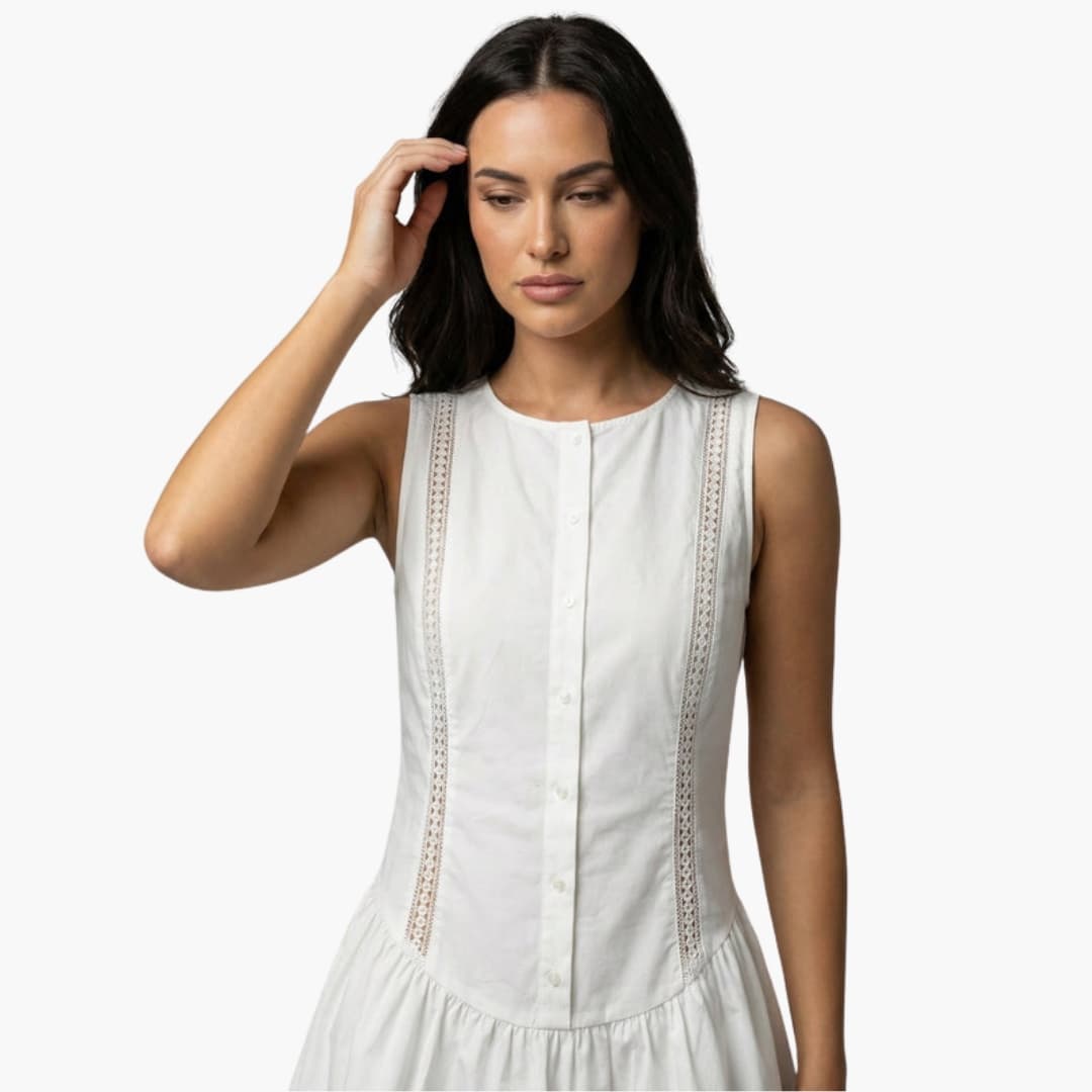 Women's Mini Dress Round Neck Side Cut Outs