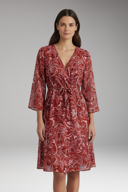 Women's V-Neck Boho Mini Dress