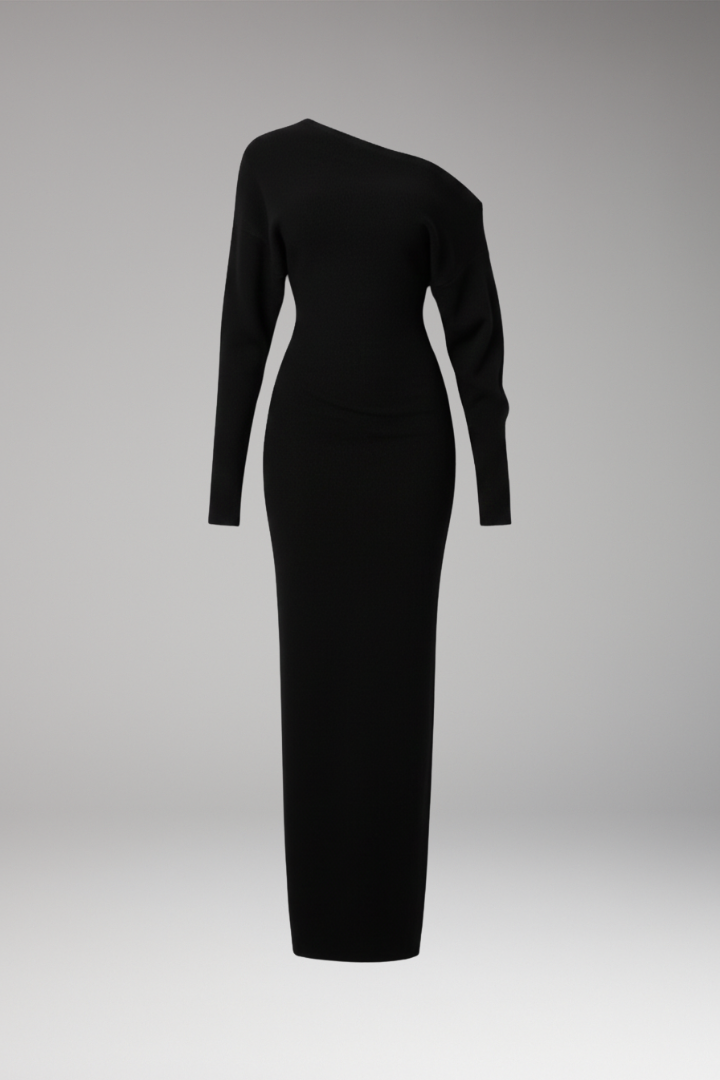 Women's Off Shoulder Knit Dress Fitted - VibreMode