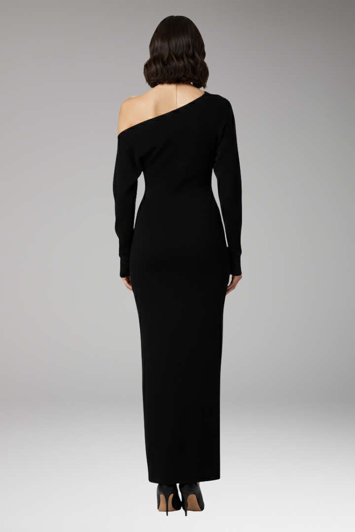 Women's Off Shoulder Knit Dress Fitted
