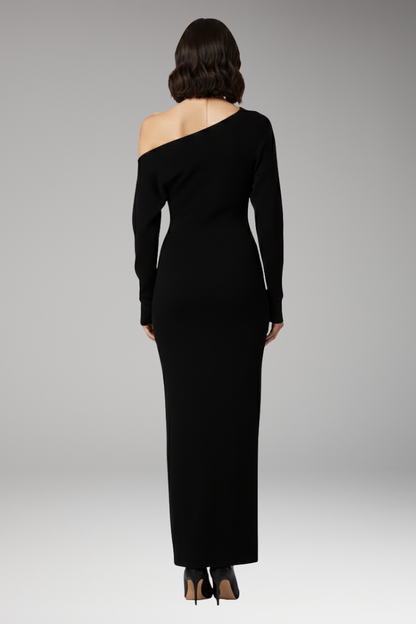 Women's Off Shoulder Knit Dress Fitted