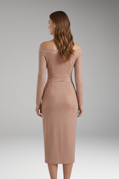 Women's Off Shoulder Long Sleeve Dress