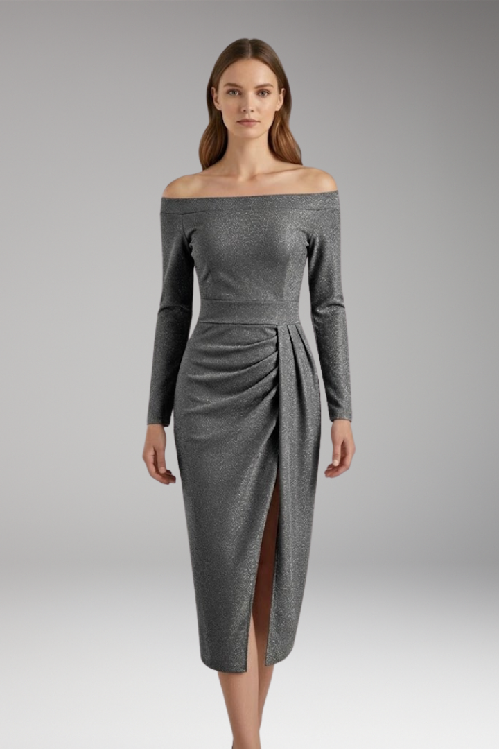 Women's Off Shoulder Long Sleeve Dress