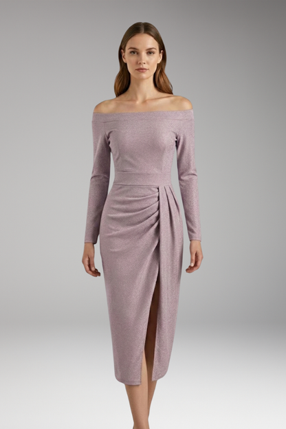 Women's Off Shoulder Long Sleeve Dress