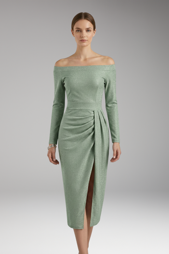 Women's Off Shoulder Long Sleeve Dress