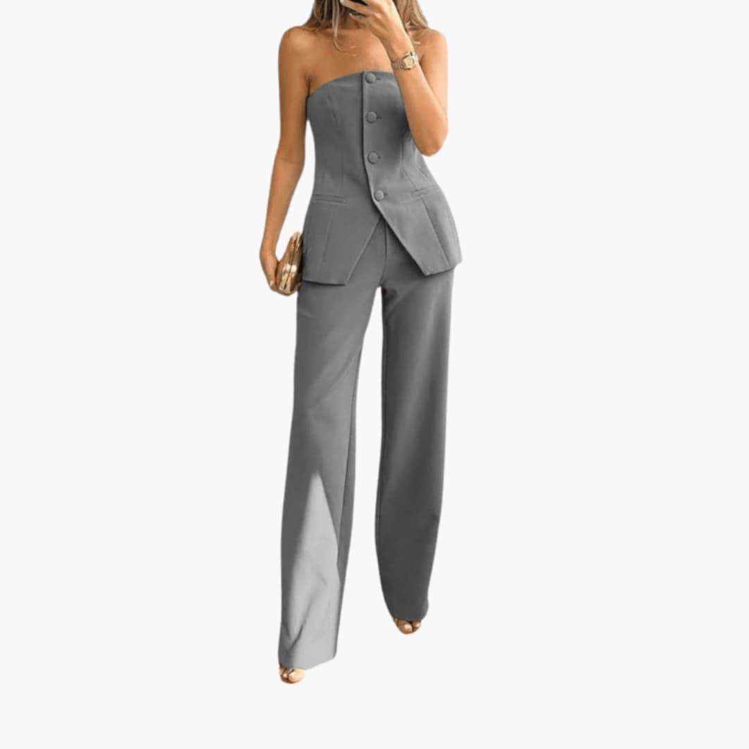 Women's Off Shoulder Two Piece Skirt Set Long Sleeve