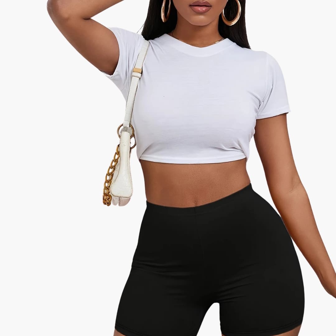 Women's T-Shirt Shorts Set - VibreMode