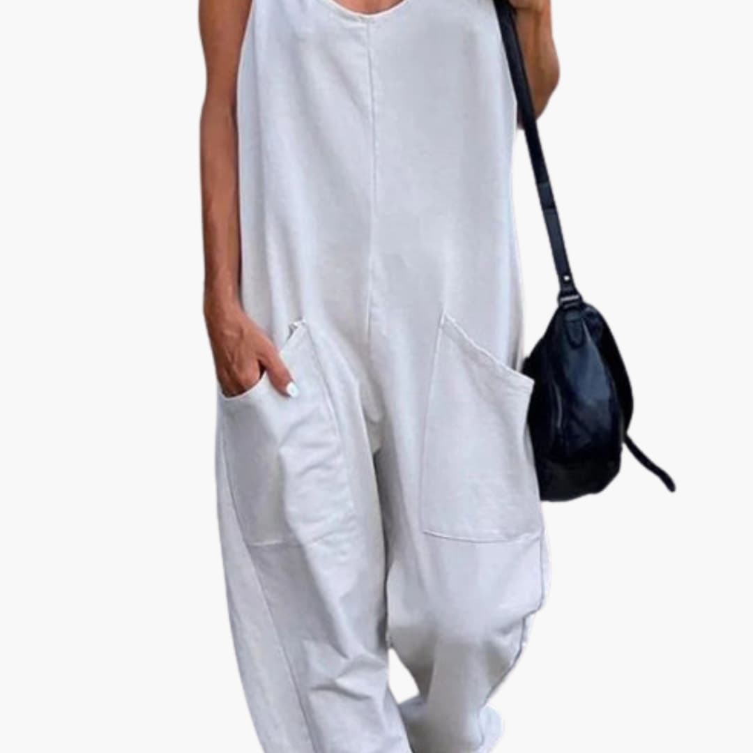 Women's Adjustable Overall Pants Front Pockets