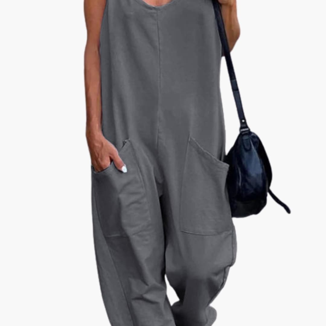 Women's Adjustable Overall Pants Front Pockets - VibreMode