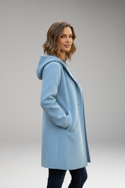 Women's Oversized Coat Wide Lapel Hidden Closure