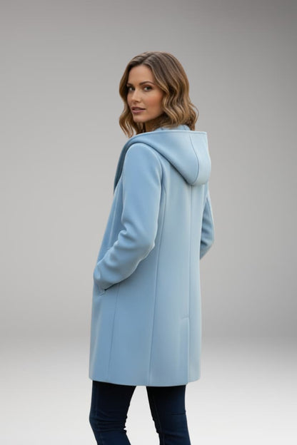 Women's Oversized Coat Wide Lapel Hidden Closure