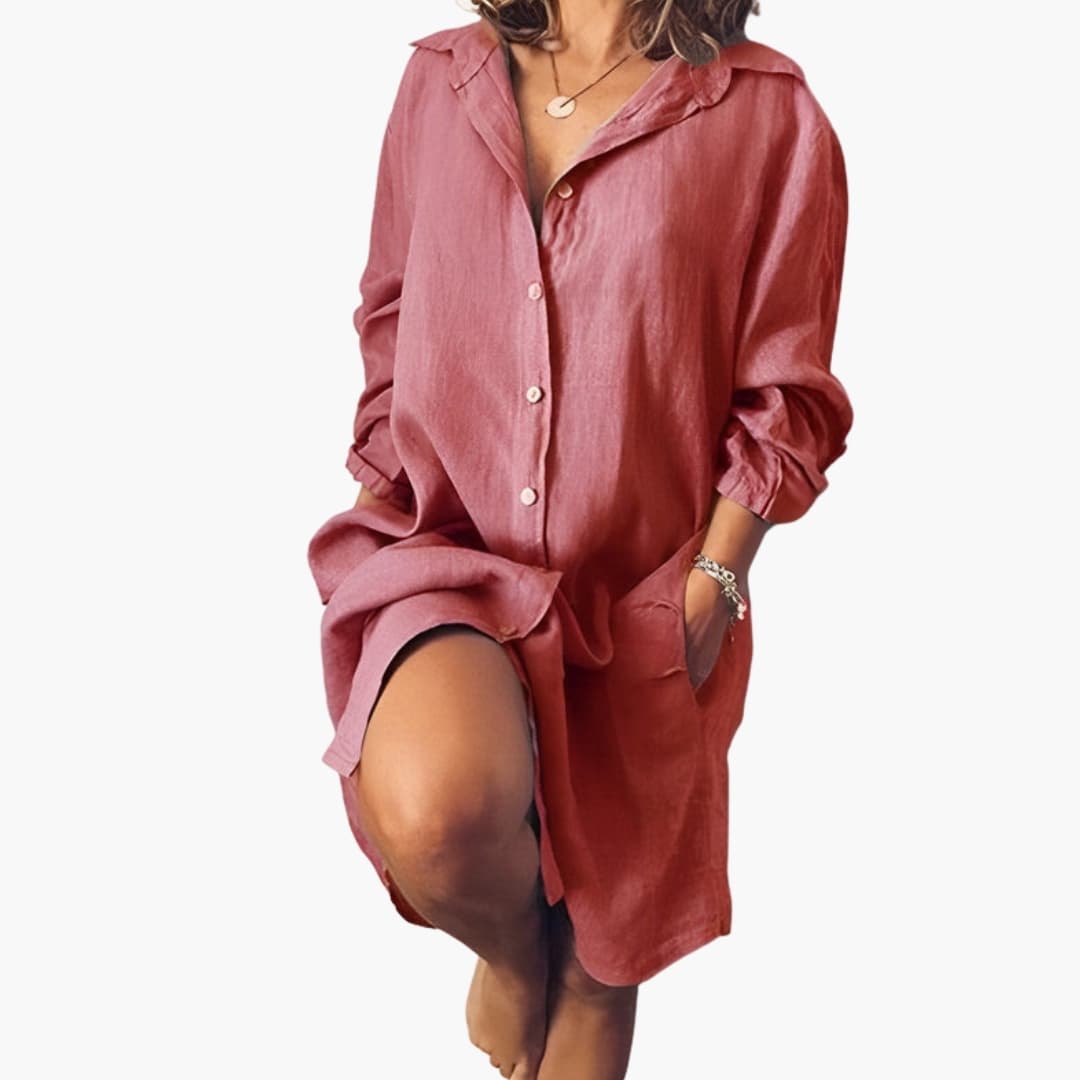 Women's Long Sleeve Button-Up Shirt