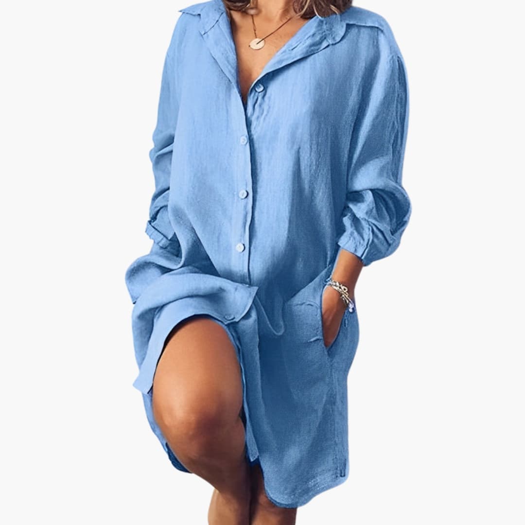 Women's Long Sleeve Button-Up Shirt