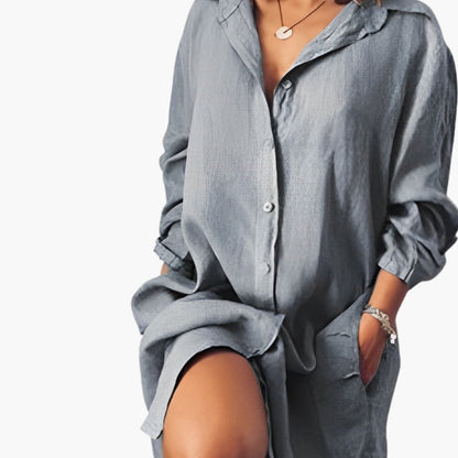 Women's Long Sleeve Button-Up Shirt