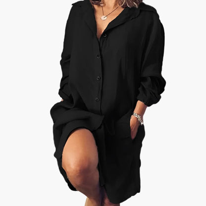 Women's Long Sleeve Button-Up Shirt