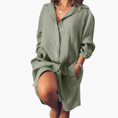 Women's Long Sleeve Button-Up Shirt