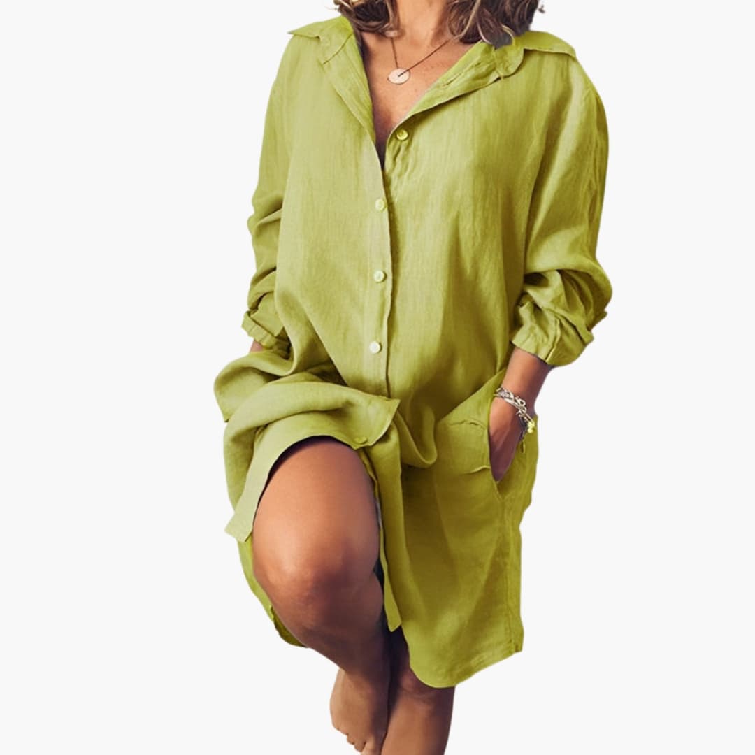 Women's Long Sleeve Button-Up Shirt