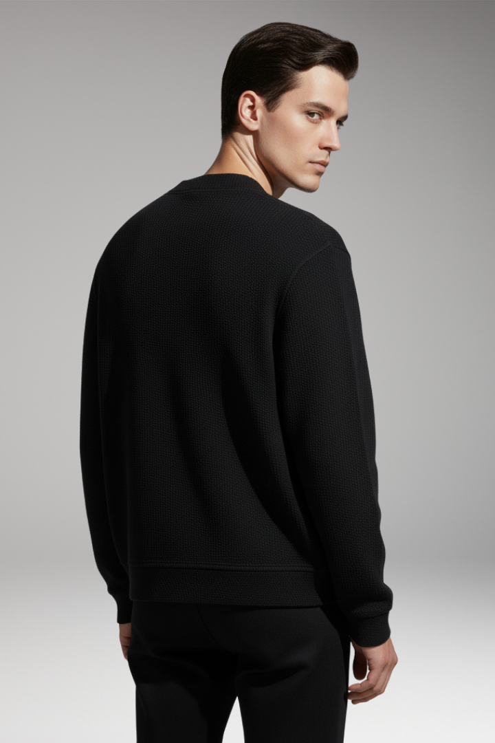 Men's Oversized Zip Cardigan Deep Pockets