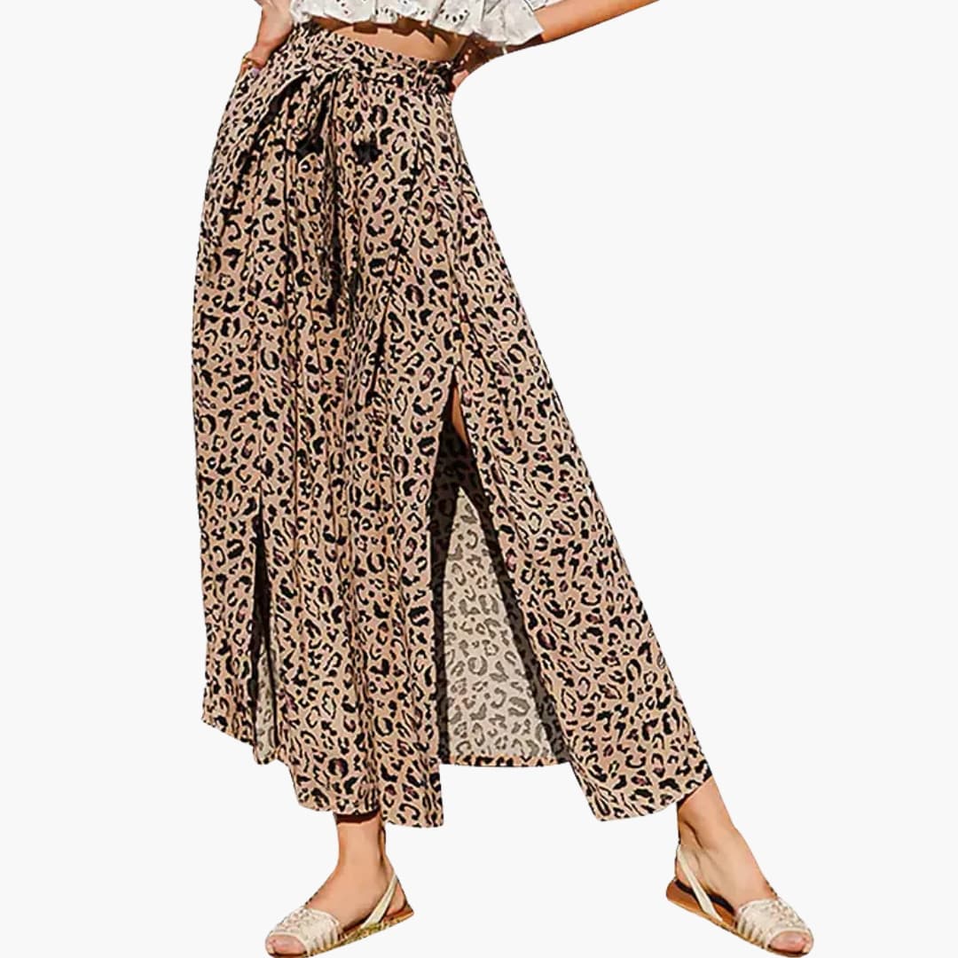 Women's Palazzo Pants Elastic Waist Floral