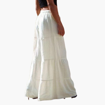 Women's Palazzo Pants Elastic Waist Wide Leg