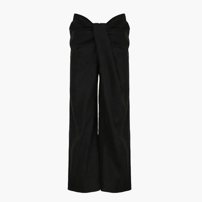 Women's High Waist Palazzo Pants with Front Pleats