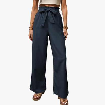 Women's Printed Palazzo Pants Stretch Waist