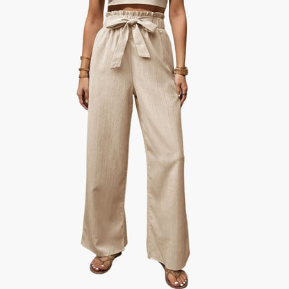 Women's Printed Palazzo Pants Stretch Waist
