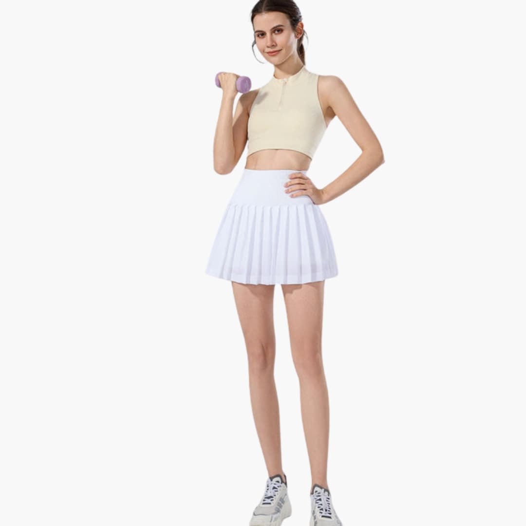 Women's High Waist Midi Pleated Skirt - VibreMode