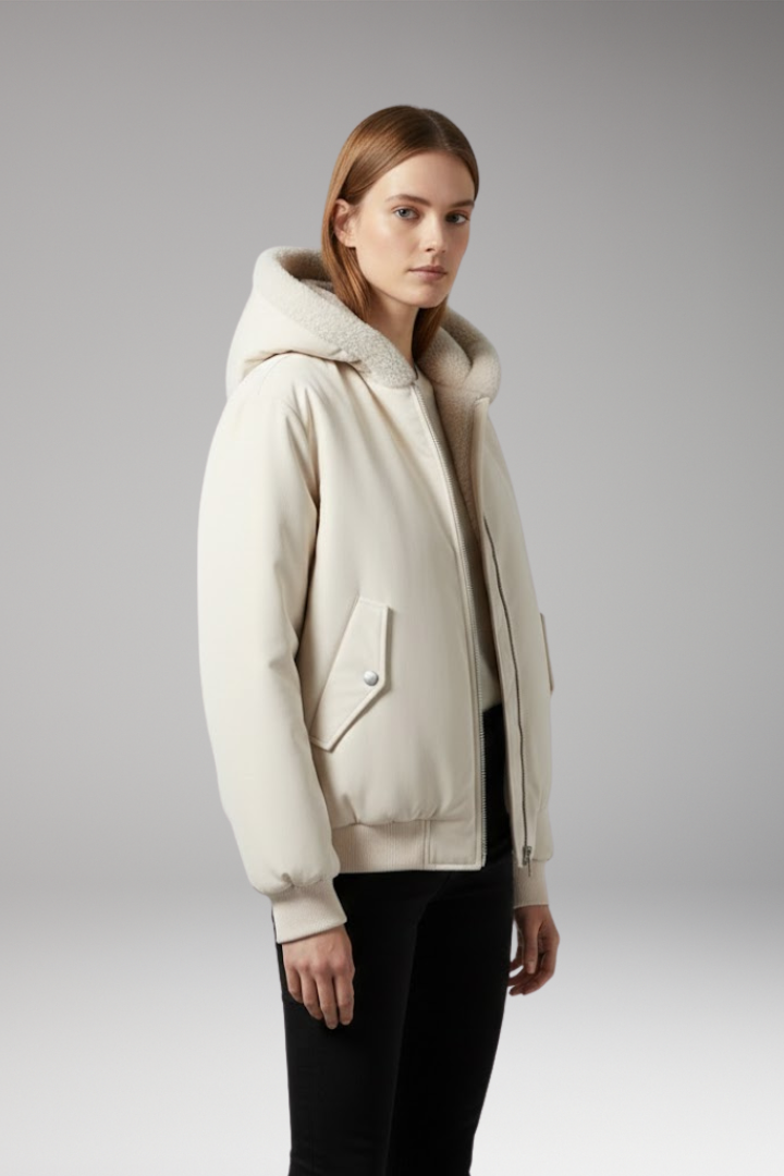 Women's Plus Size Jacket Textured Front Zip