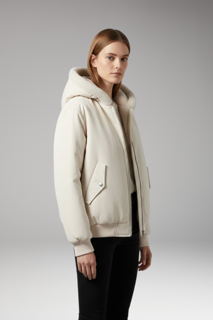 Women's Plus Size Jacket Textured Front Zip
