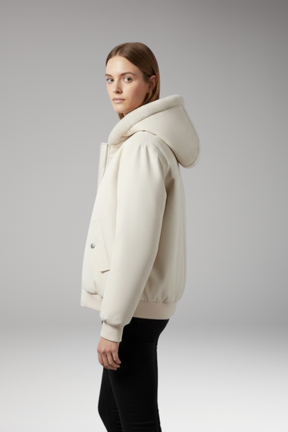 Women's Plus Size Jacket Textured Front Zip