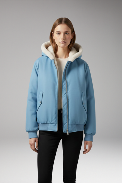 Women's Plus Size Jacket Textured Front Zip