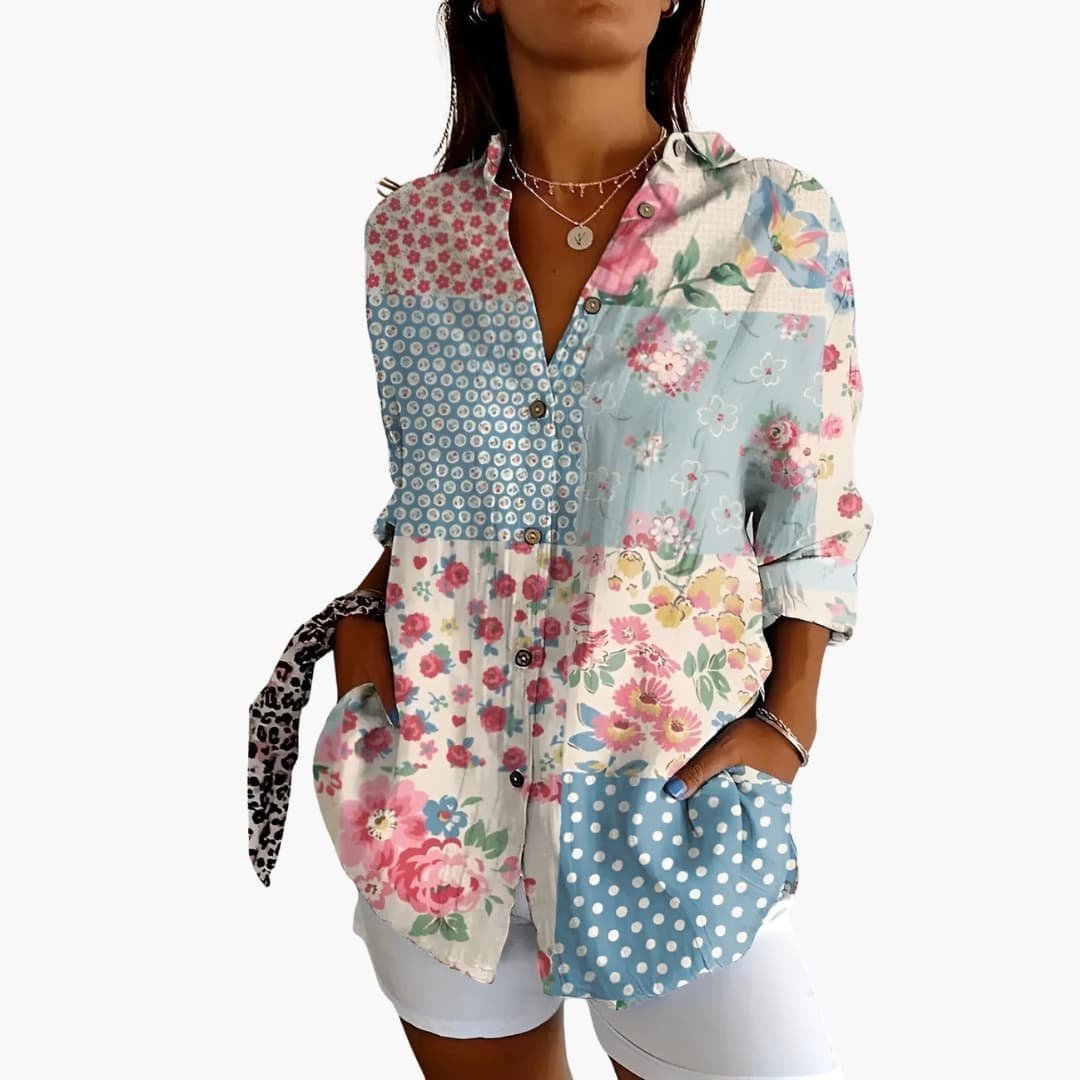 Women's Short Sleeve Blouse Loose Fit Everyday