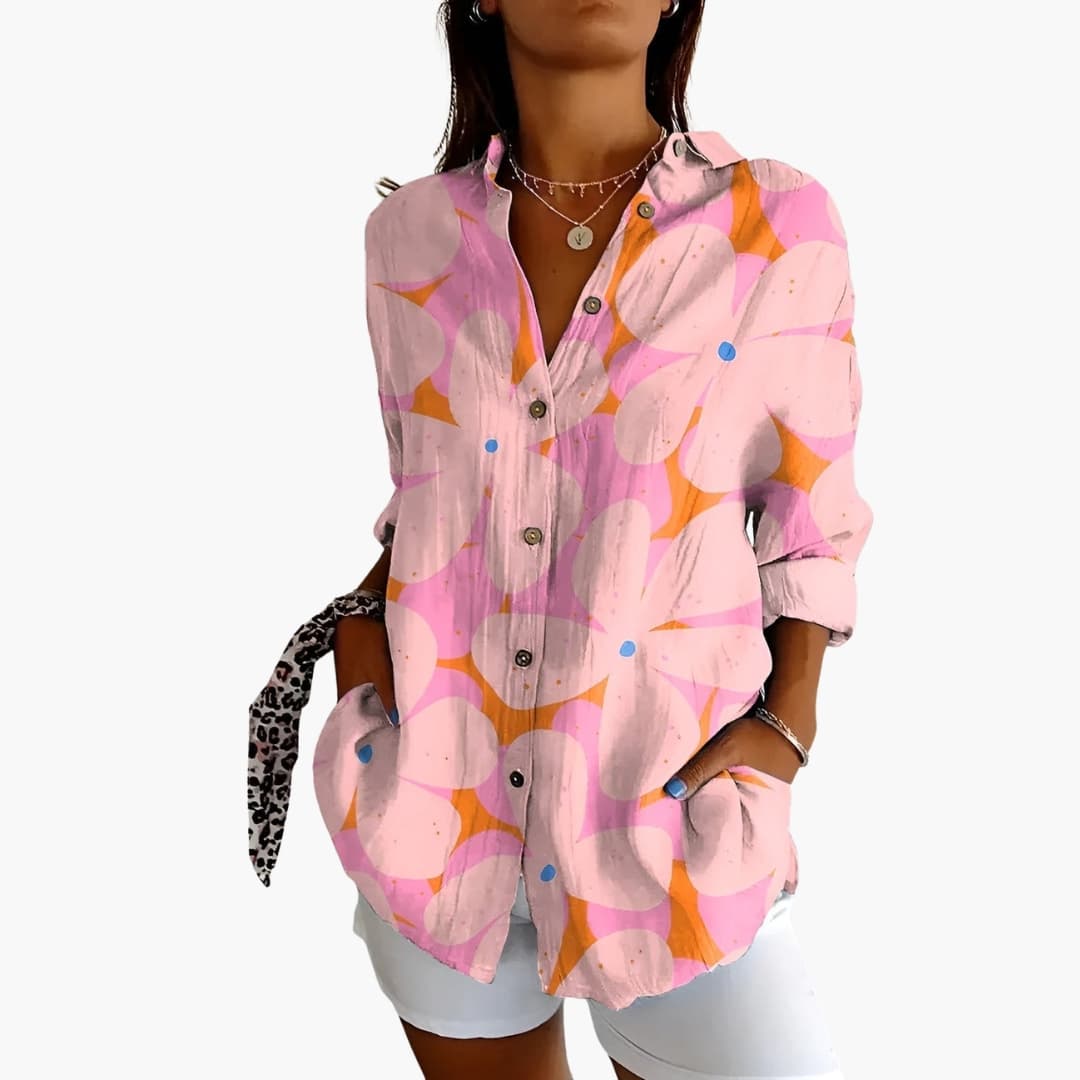 Women's Short Sleeve Blouse Loose Fit Everyday